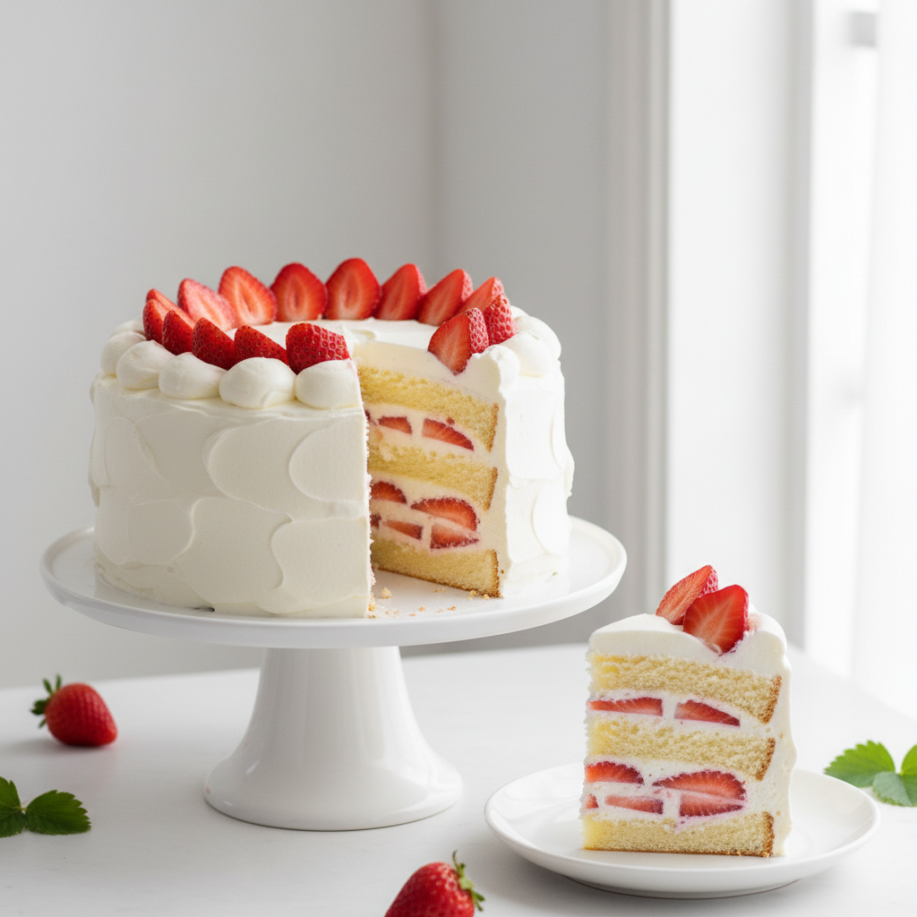 Strawberry Cream Cake